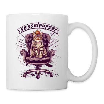 König der Sesselpupser - Tasse - Weiß - Rechts