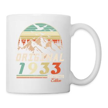 1933 vintage anniversaire rétro vintage cadeau - Mug blanc - blanc - Droite