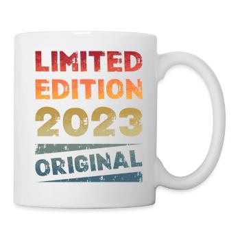Fête d’anniversaire en édition limitée Vintage 2023 - Mug blanc - blanc - Droite