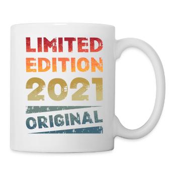 Fête d’anniversaire en édition limitée vintage 2021 - Mug blanc - blanc - Droite