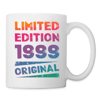 Limited Edition 25 Geburtstag Party Jahrgang 1999 - Tasse - Weiß - Rechts