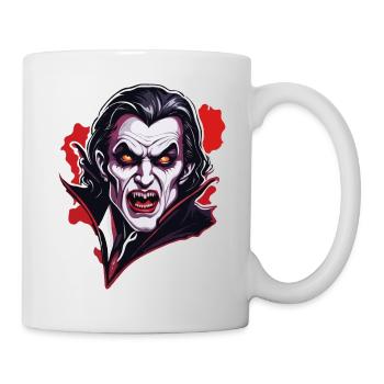 Vampir / Dracula / Blutsauger / Halloween / Mythos - Tasse - Weiß - Rechts
