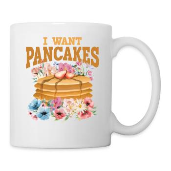 Amoureux des crêpes Les enfants je veux des crêpes - Mug blanc - blanc - Droite