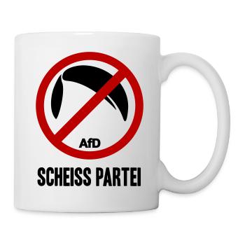 ANTI AFD SCHEISS PARTEI - Tasse - Weiß - Rechts