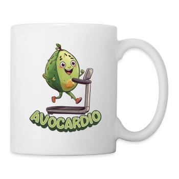 Avocado Cardio Laufband - Tasse - Weiß - Rechts