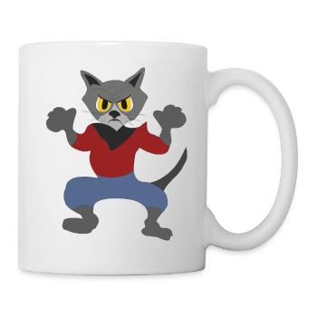 Le chat, - Mug blanc - blanc - Droite