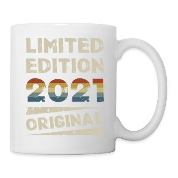Fête d’anniversaire en édition limitée vintage 2021 - Mug blanc - blanc - Droite