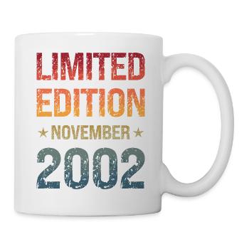 Fête d’anniversaire en édition limitée Vintage 2002 - Mug blanc - blanc - Droite