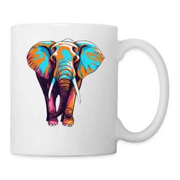 Elephant Elephant Animal Zoo Africa Savannah Safari - Mug - white - Right