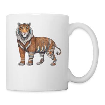 Löwe Tier Wildnis Tiger Raubtier Majestätischer - Tasse - Weiß - Rechts