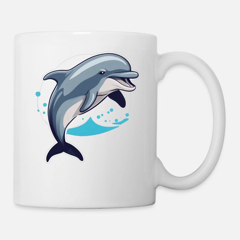 Dolphin, Water, Animal, Sea, Dolphin, Fish, Dolphin - Mug - white