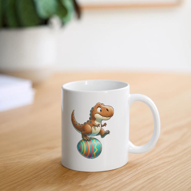 Dancing T-Rex, Easter Eggshell Fun Mug
