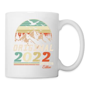 2022 vintage anniversaire rétro vintage cadeau - Mug blanc - blanc - Droite