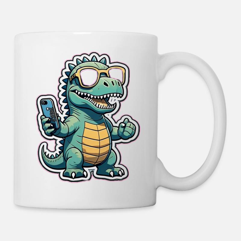Cooler Dino - Tasse - Weiß