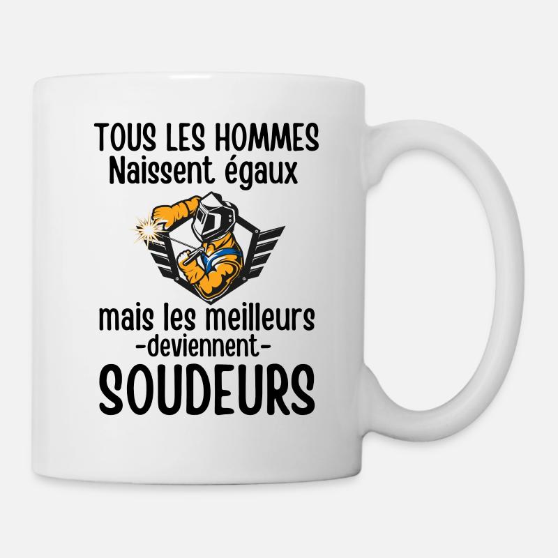 Humour soudeur chaudronnier 2 - Mug blanc - blanc