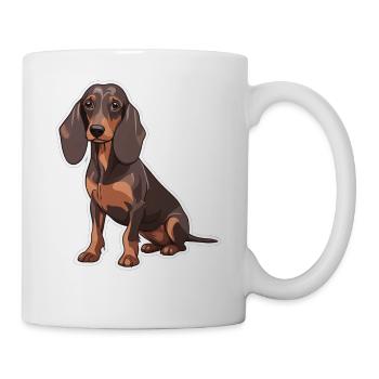 Teckel chien animal saucisse chien chemise idée belle - Mug blanc - blanc - Droite
