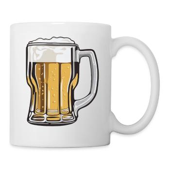 Beer Bier Geschenk Krug party feiern Fest glas - Tasse - Weiß - Rechts