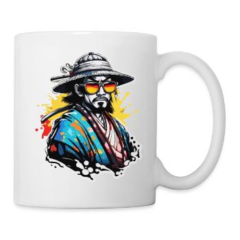 Samouraï / Japonais / Harakiri / Katana / Homme - Mug blanc - blanc - Droite