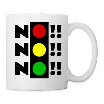 NICHT MEINE REGIERUNG - AMPEL CHAOS - NO NO NO - Tasse - Weiß - Rechts