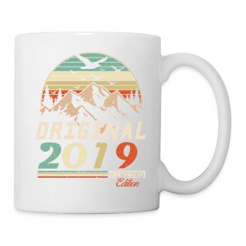 2019 vintage anniversaire rétro vintage cadeau - Mug blanc - blanc - Droite