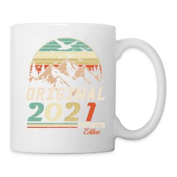 2021 vintage anniversaire rétro vintage cadeau - Mug blanc - blanc - Droite
