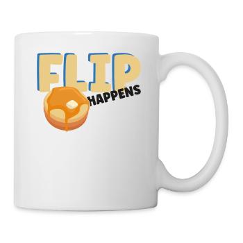 Pancake Lover Kids Pun Flip - Mug - white - Right
