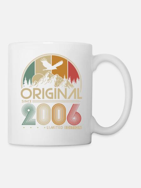 2006 Vintage Born Vintage cadeau d’anniversaire - Mug blanc - blanc