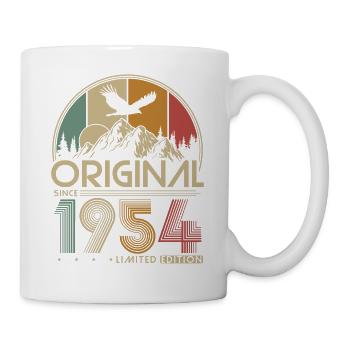1954 Vintage Born Vintage Birthday Gift - Mug - white - Right
