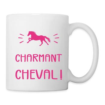 Ich kümmere mich nicht um den Märchenprinzen, ich will ein Pferd - Tasse - Weiß - Rechts