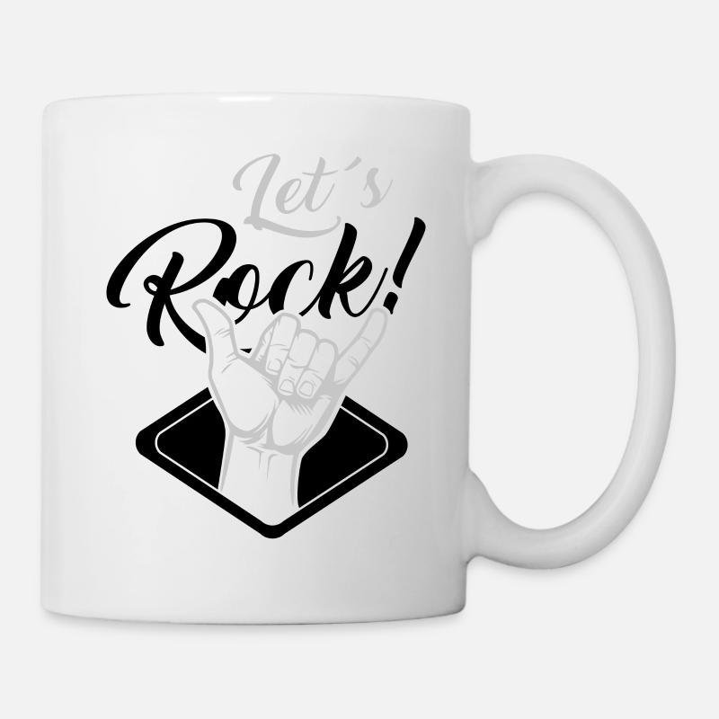 Let´s Rock - Tasse - Weiß