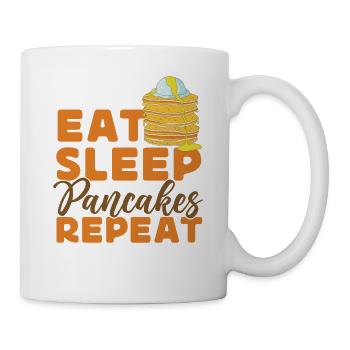 Les enfants amoureux des crêpes mangent le sommeil - Mug blanc - blanc - Droite
