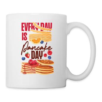 Pancake Lover Kids Every Day Is - Tasse - Weiß - Rechts