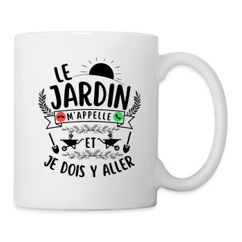 Humour jardinage jardin jardiner - Mug blanc - blanc - Droite