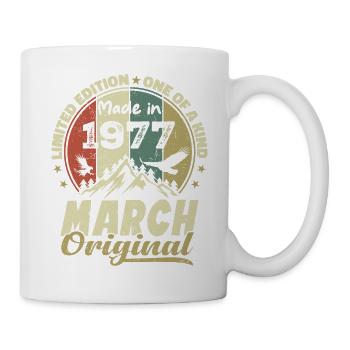 March 1977 Limited Edition Birthday Gift - Mug - white - Right