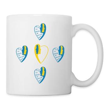 La croix de l'amour. - Mug blanc - blanc - Droite