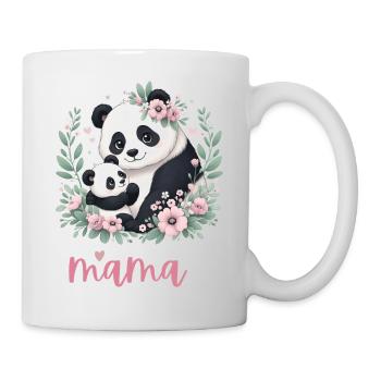 Panda Lover I Mama Panda And Cub Mother's Day - Tasse - Weiß - Rechts