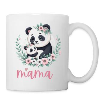 Panda Lover I Mama Panda And Cub Mother's Day - Tasse - Weiß - Rechts