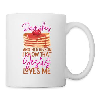 Amoureux des crêpes Enfants Jésus Foi - Mug blanc - blanc - Droite
