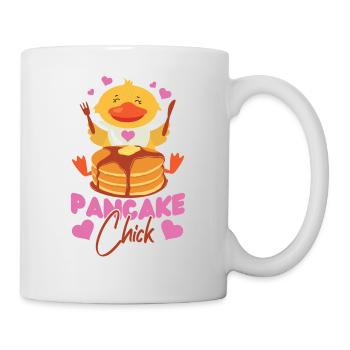 Pancake Lover Kids Chicken Girl - Tasse - Weiß - Rechts