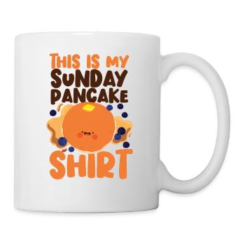 Les enfants amateurs de crêpes c’est mon - Mug blanc - blanc - Droite