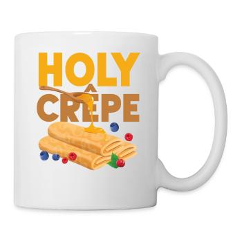 Pancake Lover Kids Pun Holy Crepe - Mug - white - Right