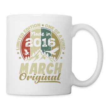 March 2016 Birthday Gift Limited Edition - Mug - white - Right