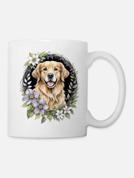 Golden Retriever - Tasse - Weiß