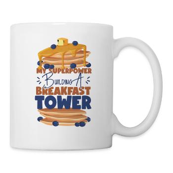 Pancake Lover Kids My Superpower - Tasse - Weiß - Rechts