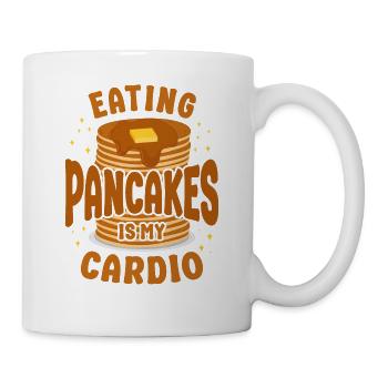 Amateur de crêpes Les enfants mangent des crêpes - Mug blanc - blanc - Droite