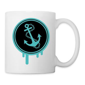 Anchor Icon Blobs - Mug - white - Right