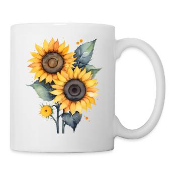 Sunflowers - Mug - white - Right