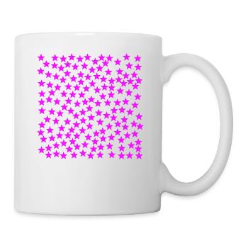 Pink stars gift idea pink - Mug - white - Right