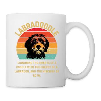 Labradoodle Retro Sunset - Mug - white - Right