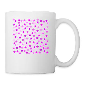 Stars Pink Pink Pink Gift Idea - Mug - white - Right